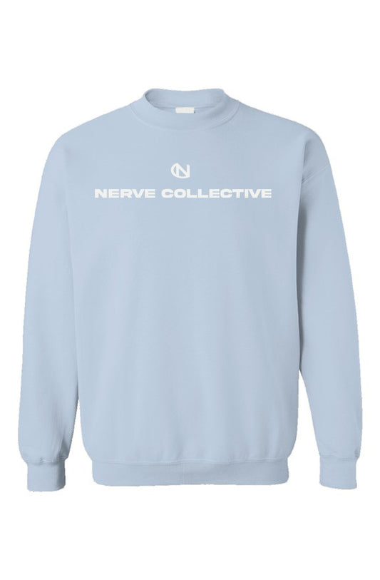 Unisex Cipher Crewneck Longsleeve (Garnet and Light Blue)