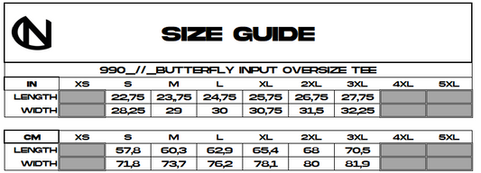 990_//_Butterfly Input Oversize Tee
