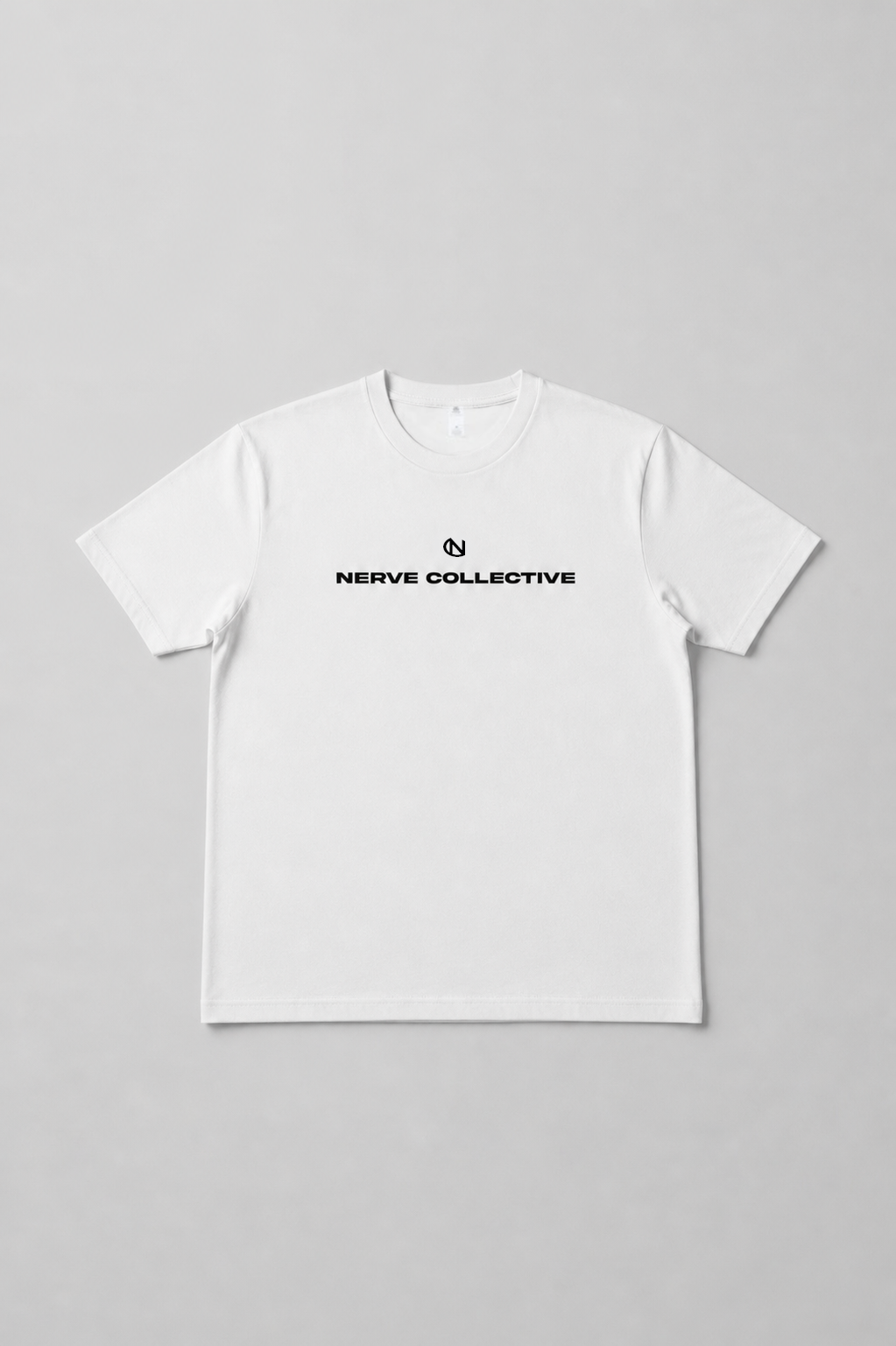 Block Breakline Oversize Tee - with Logo (White and Black)